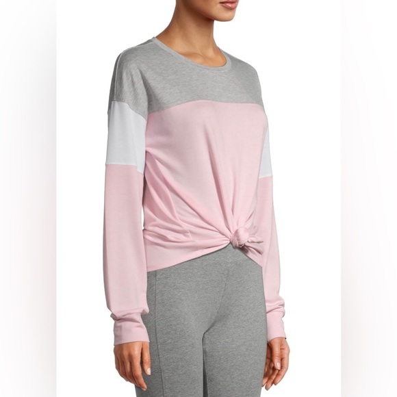 No Boundaries Juniors Plus Pink & Gray Colorblock Top Size XXXL W/Free Scrunchy - Picture 3 of 9